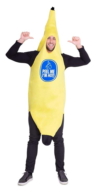 Folat 21950 Bananenkostüm Bananen Anzug, gelb, One Size