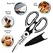 Dodo Kitchen Cooking Scissors – Stainless-Steel Food Scissors – Kitchen Scissors for Meat, Vegetables and Herbs – Multifunctional Shears with Blade Cover and Pizza Slicer – Heavy Duty Meat Shears
