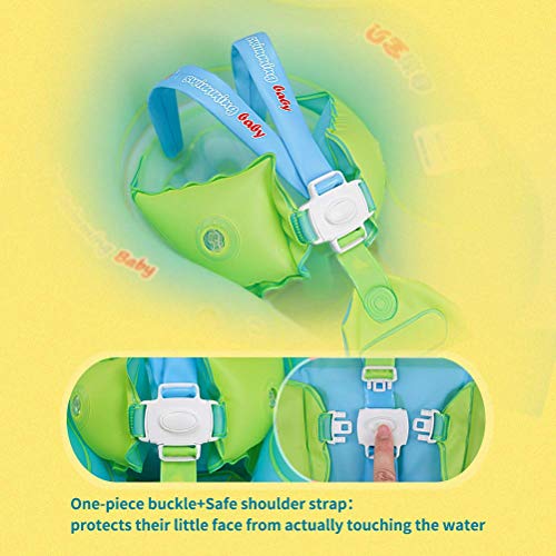 [New Upgrade Version] Inflatable Baby Swimming Float with Safe Bottom Support and Swim Buoy Floats for Safer Swims (Upgrade Blue, XL) - Thumbnail 4
