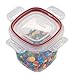 Rubbermaid Lock-Its Food Storage Containers with Easy Find Lids, 3-Piece Set