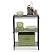 Furinno Wayar Heavy Duty Wire Shelving System, 3-Tier, Black