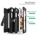 iPhone 6S Case, iPhone 6 Case Heavy Duty 4 Layer Built-in Touchable Screen Protector Shockproof Hybrid Hard Shell Cover with Belt Clip&Kickstand for iPhone 6 and iPhone 6s Case - Black