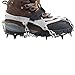 Vdealen 2 PCS 12 Teeth Claws Crampons Non-slip Shoes Cover With Stainless Steel Chain Outdoor Ski Ice Snow Hiking Climbing Dig Into Variety Types Of Terrain Ice, Packed Snow, Wet Rocks, Concrete