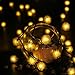 Qedertek Chuzzle Ball Solar String Lights, 15.7ft 20 LED String Lights Outdoor, Waterproof Solar Fairy Lights for Home, Patio, Lawn, Garden, Wedding, Balcony, Party and Holiday Decorations(Warm White)