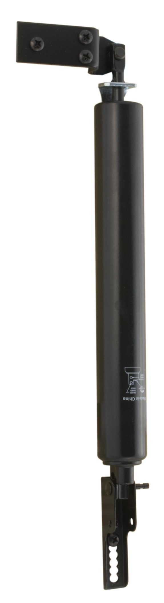 Wright Products Light Duty Screen Door Closer with Head Jamb Bracket – Pneumatic Door Closer, Adjustable Closing Speed, and Hold-Open Washer (Transitional, Black)