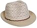 Funky Junque’s Crochet Lace Fabric Straw Trim Spring Summer Beach Sun Fedora Hat