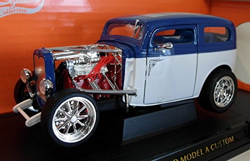 Road Signature Wholesale 1931 Ford Model A Custom Bluewhite Custom 118 Diecast Car