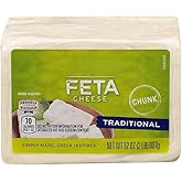 Traditional Feta Chunk has a rich, creamy texture and bold, tangy taste that elevates any dish. Inspired by Greek tradition, it&rsquo;s made with fresh, simple ingredients for authentic flavor. Crumble it over salads, tuck it into wraps, or serve it on a cheeseboard&mdash;this versatile cheese adds a Mediterranean twist to your favorite foods. It&rsquo;s a delicious way to bring depth and character to everyday meals or special recipes. [ 32 oz , 2 lb ]