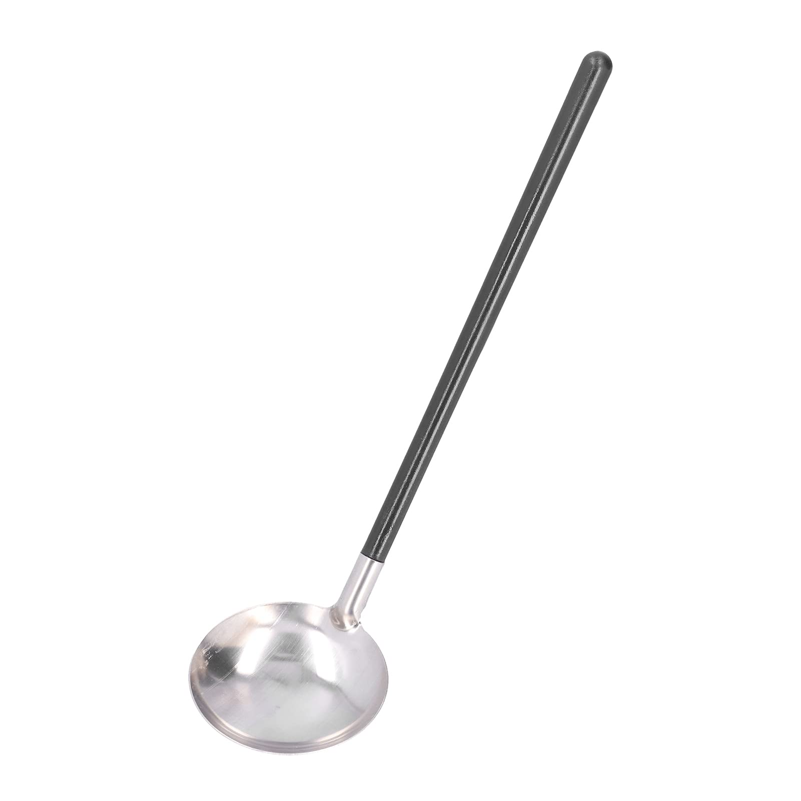 01 02 015 Hot Pot Strainer Scoops, 10.2in Stainless Steel Round Hotpot Soup Ladle Spoon, Easy to Clean Multifunctional Cooking Spoon Strainer with Long Handle for Kitchen Restaurant