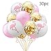30 Pcs Tropical Hawaiian Party Decorations Balloon Flamingo Party Supplies Confetti Balloons for Luau Beach summer Party Decorations
