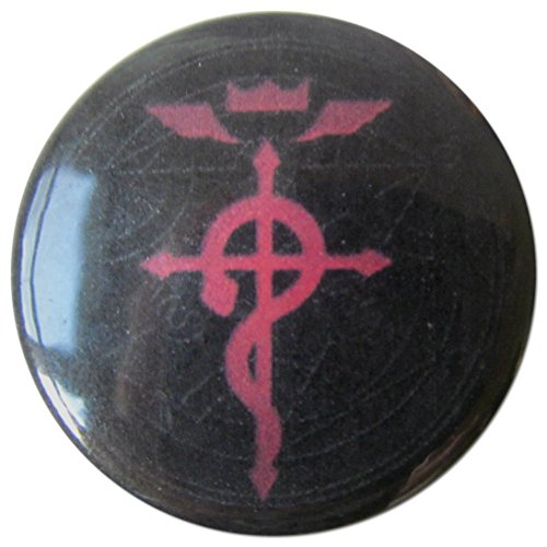 Baubles of Time Men's The Flamel Pin Back Button 1.25 Inch Multicoloured
