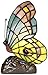 Robert Louis Tiffany Butterfly in Flight Modern Tiffany Style Accent Table Lamp 7 1/2