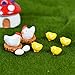 Danmu Mini Resin Fairy Garden Figurines, Fairy Garden Miniatures, Fairy Garden Accessories, The Chickens and Eggs Set Miniature Plant Pots Bonsai Craft Micro Landscape DIY Decor