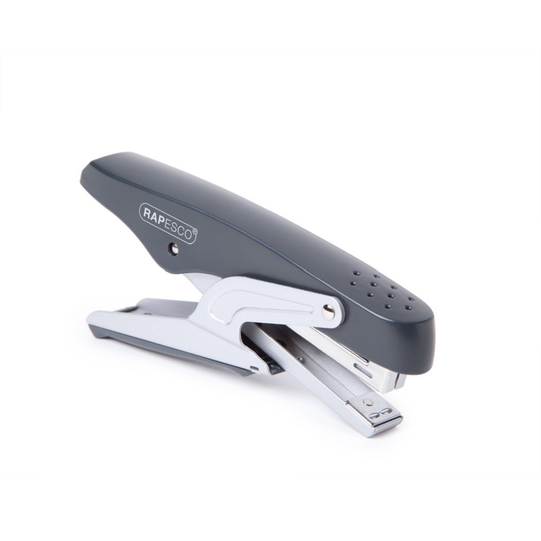 Rapesco 1057 ECO Fin Plier Stapler, 15 Sheet Capacity, Charcoal
