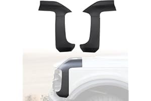 HAKA TOUGH Front Corner Guards Protector for Ford Bronco 2021 2022 2023 2/4 Doors, Truck Corner Edge Guards Trims Cover, Anti-Scratch Exterior Accessories, Black, 2PCS