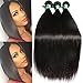 Msbeauty Brazilian Remy Silky Straight Hair weave 1 Bundles of 12 inch 100g Straight Virgin Human Hair Natural Color