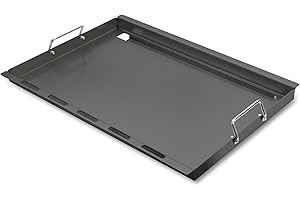SAFBBCUE Genesis II E310 Full Size Griddle 6788 Flat Top Grill Insert for Genesis II 300 Series GS4 Grill Parts for Weber Genesis II E310 E320 S330 EP310 EP320 EP330 Carbon Steel