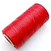 284yrd red Leather Sewing Waxed Thread 150D 1mm Leather Hand Stitching 125g