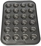 Sweet Creations Bake Perfect 24 Cup Mini Muffin Pan, Silver
