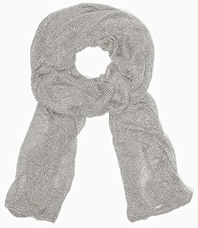 Metallic Mesh Scarf (SILVER)