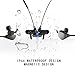 Bluetooth Headphones,4.1Wireless Magnetic running Sports Earbuds, Premium Sound with Bass,Noise Cancelling,Ergonomic Design, Carry Case with Mic-Grey By GOLDEN-NOOB