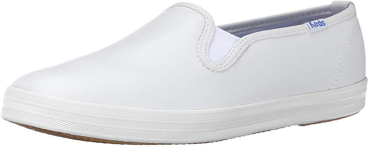 Amazon Keds レディース Champion スリッポン レザースニーカー Us サイズ 13 Wide カラー ホワイト Keds ローファー スリッポン