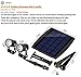 DINGLILIGHTING Solar Spot Lights - 2-in-1 Waterproof LED Landscape Spotlights for Yard, Garden, Driveway, Patio, Lawn - Auto On/Off Daylight