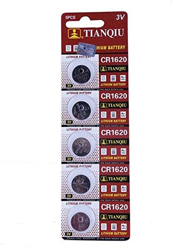 5PCS TIANQIU CR 1620 Cell Button Coin Battery Watch 3V Toys Calculator.