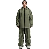 GSOU SNOW Women Ski Jacket and Pants Set Men Snowboard Jacket Baggy Snow Suit Waterproof Windproof Insulation Ski suit