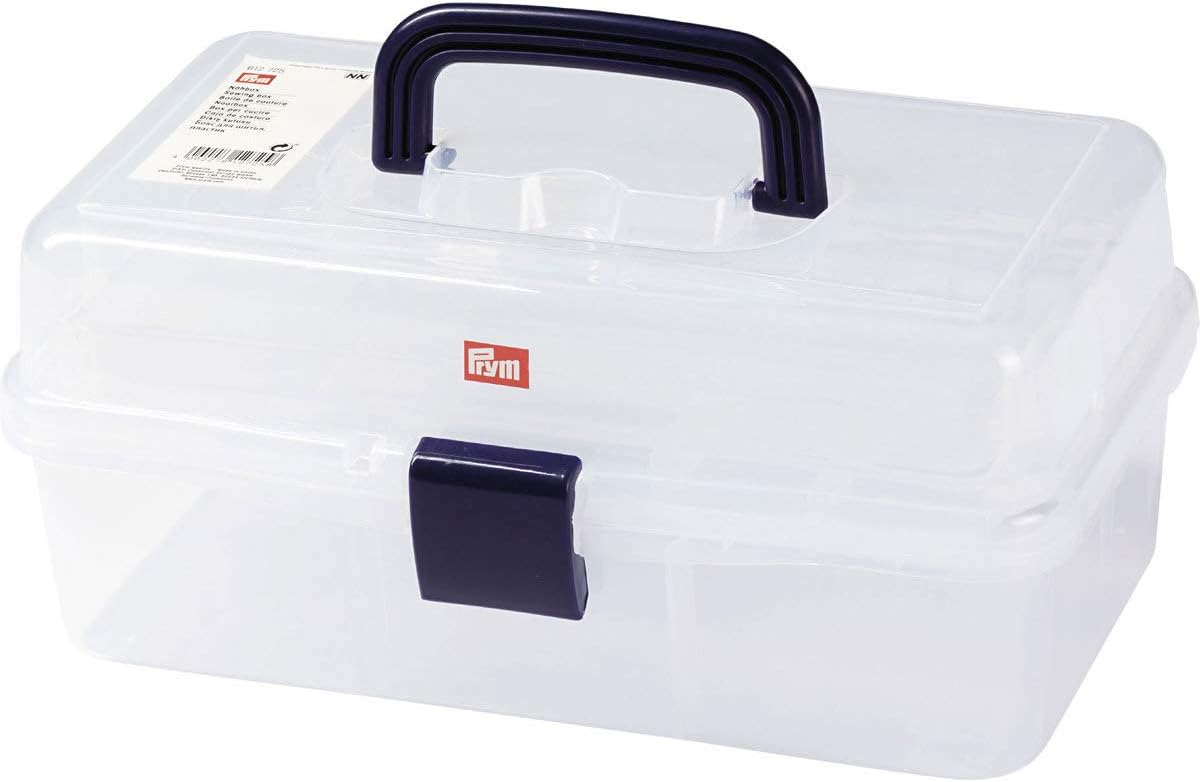 Prym - Caja de costura transparente (33 x 20 x 15 cm): Amazon.es: Hogar