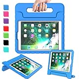 AVAWO Kids Case for New iPad 9.7 2017 & 2018 Release - Light Weight Shock Proof Convertible Handle Stand Friendly Kids Case for iPad 9.7-inch 2017 & 2018 Previous Gen (iPad 5th & 6th Gen) - Blue