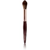 Charlotte Tilbury Powder &amp; Sculpt Makeup Brush - Contour &amp; Highlighter | Brush for Precise Face Definition - Use with Loose or Pressed Powders, Highlighting Palettes - Highlight Cheekbones