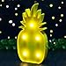 QiaoFei Pineapple Light,LED Cute Pineapple Night Table Lamp Light for Kids' Room Bedroom Gift Wall Party Holiday Home Decorations Yellow