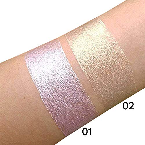 COOSA Makeup 2 Color Highlighter Stick Skin Care Shimmer Cream Powder Waterproof Light Face Cosmetics Stick Highlighters(2PCS)