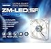 Zalman Ultra Quiet ZM-F2 92mm Blue LED Shark Fin Blade Case Fan Cooling, White ZM-F2 LED (SF)