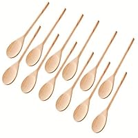 Kitchen Wooden Spoons Mixing Baking Serving Utensils Puppets 12 inch - Set of 12 ROUNDSQUARE