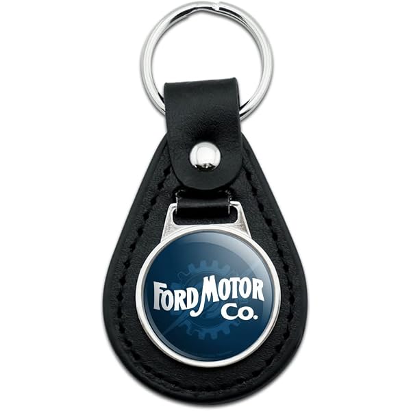 Amazon.com: GRAPHICS & MORE Black Leather Ford Motor Company