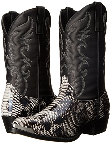 Laredo Men's 68067 Monty Western Boot,Black / White,12 XW US