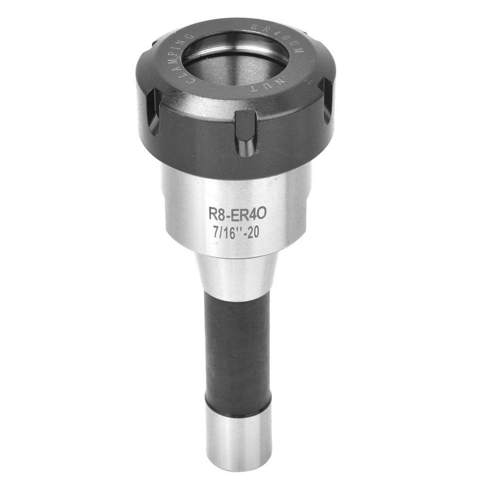 Yanmis R8 ER40 7/16in-20UNF Collet Chuck Holder, Milling Machine Collet Chuck Holder CNC Lahte Parts Collet Chuck Holder