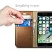 Spigen Wallet S iPhone 7 Case with Foldable Cover and Kickstand Feature for iPhone 7 2016 - Brown
