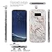 Galaxy S8 Plus Case, JAHOLAN Gray Rose Gold Marble Design Slim Flexible Clear Bumper TPU Soft Case Rubber Silicone Skin Cover for Samsung Galaxy S8 Plus