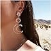 MINGHUA Women Fashion Boho Asymmetrical Hollow Star Sun Moon Drop Dangle Earring Jewelry