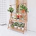 Bamboo Hanging Plant Stand 3 Tier Ladder Flower Rack for Garden Hanging Baskets Succulent Planters (100x40x96cm)thumb 4