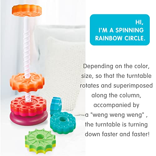 FineSource Super JoJo Stacking Rings Toy Plastic Rainbow Stacker