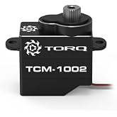 Helidirect TORQ 9g Mini-Z-Car Micro Programmable RC Servo - High Speed Titanium Gear Micro Digital Coreless Servo with Aluminium Case for 1/28 Scale RC Drift Car, Racing Cars Upgrade Parts (TCM-1002)