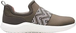 Clarks Women's Nova Way Sneaker, Dark Olive, 9.5 Wide