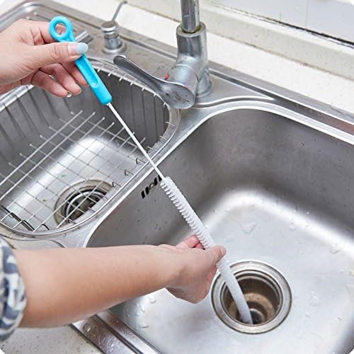 Sewer Cleaning Brush,Home Bendable Sink Tub Toilet Dredge Pipe Snake Brush Tools,Creative Bathroom Kitchen Accessories