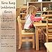 ECR4Kids Three Rung Ladderback Chair, 10in Seat Height, Classroom Seating, Honey, 2-Pack