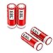 EBL 18500 Li-ion Rechargeable Battery 3.7V 1600mAh for LED Flashlight Torch, 4 Packs