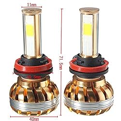 See Ecosin Fashion NEW H11 120W CREE LED Headlight Kit 6000K White Car Bulb Lamp Light Details